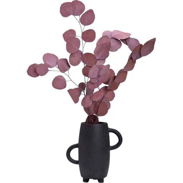QUVIO Vaas – Vazen – Vaasje – Bloemenvaas – Droogbloemenvaas-Zwarte vaas – Vaas zwart – Vaas keramiek – Keramische vaas – Japandi stijl – Droogbloemen vaas – Keramiek vaas – Bloemenvaasje – Keramiek - Zwart