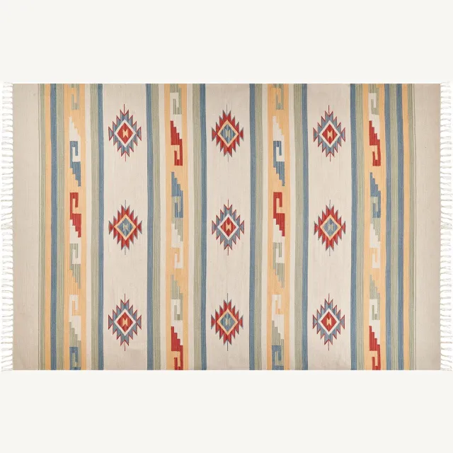 Beliani APARAN - Vloerkleed - Meerkleurig - 200 x 300 cm - Katoen