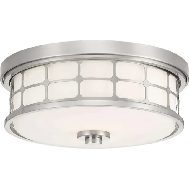 Steady Lighting Landelijke Plafondlamp - Steady Lighting - Glas - Landelijk - E27 - L: 34.5cm - Voor Binnen / Binnen - Woonkamer - Eetkamer - Zilver