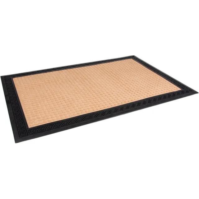 Rubbermagazijn Deurmat voor binnen - 90x60cm - Entreemat Naturel