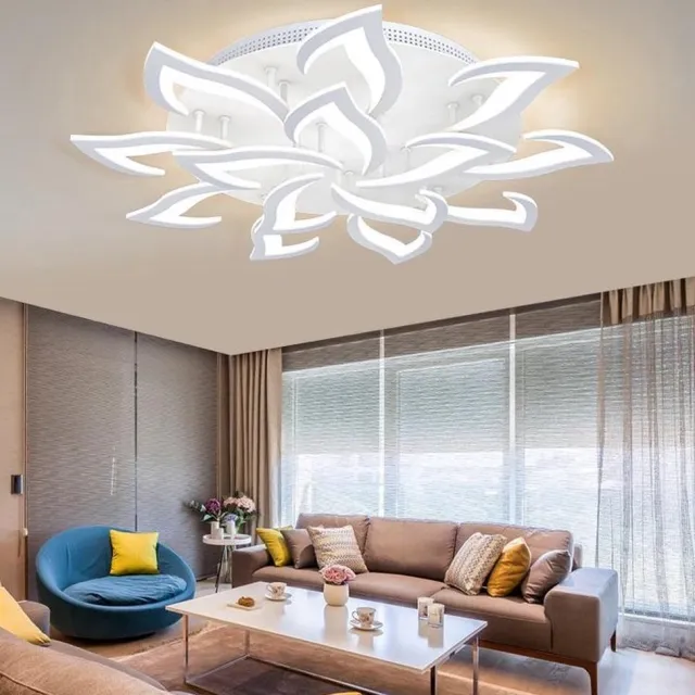 Lichtendirect LED Plafondlamp- wit-Plafonniere- Modern- Afstandsbediening- Binnenverlichting-Woonkamer lamp-Dimbaar 3 staps- Hal slaapkamer lamp-76CM- 3.500K- 6500K- 80W
