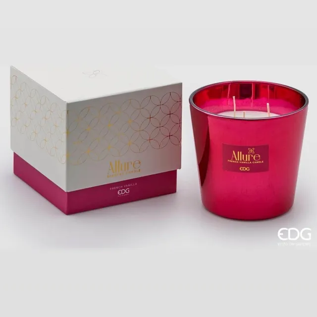 EDG - Enzo De Gasperi Geurkaars Allure Rood H12 D13,5 Vanilla