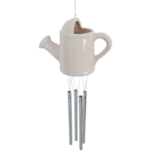 Clayre & Eef Windgong Garden - 13x7x35cm - wit