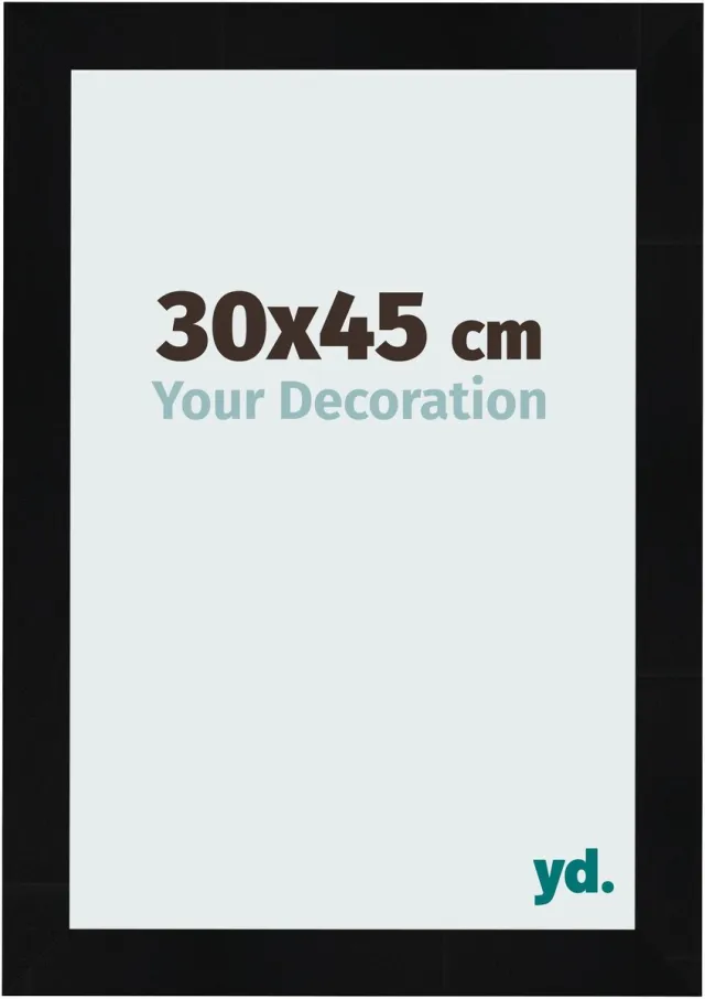 yd. Your Decoration - Fotolijst 30x45 cm - MDF - Zwart Hoogglans - Pisa