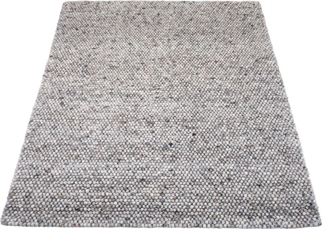 Veer Carpets Vloerkleed Pool Grijs 420 - 240 x 340 cm - Wol Hoogpolig Vloerkleed – Japandi / Modern Design