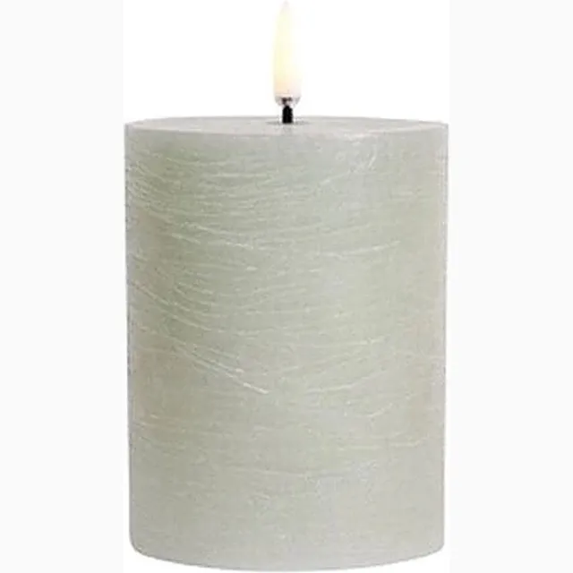 Uyuni Lighting - LED-kaars - Dusty Green - 7,8 cm x 10,1 cm Groen.