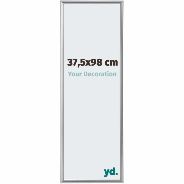 yd. Your Decoration - Fotolijst 37,5x98 cm - Kunststof - Zilver Hoogglans - Annecy