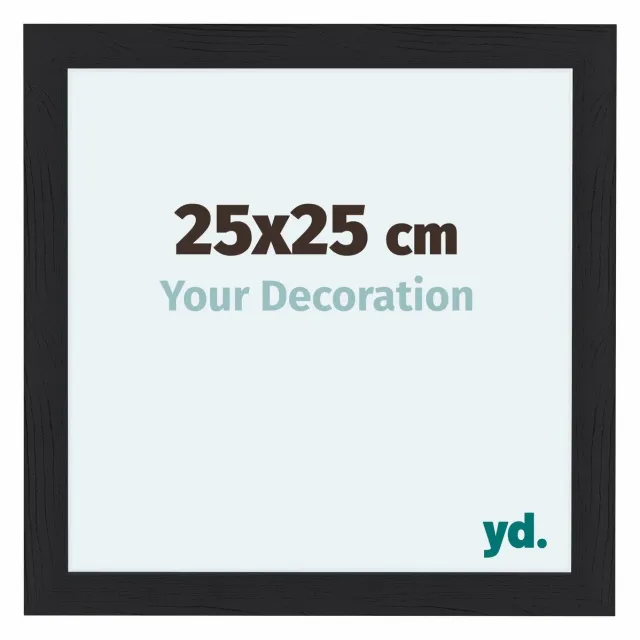 yd. Your Decoration - Fotolijst 25x25 cm - MDF - Zwart Houtnerf - Como