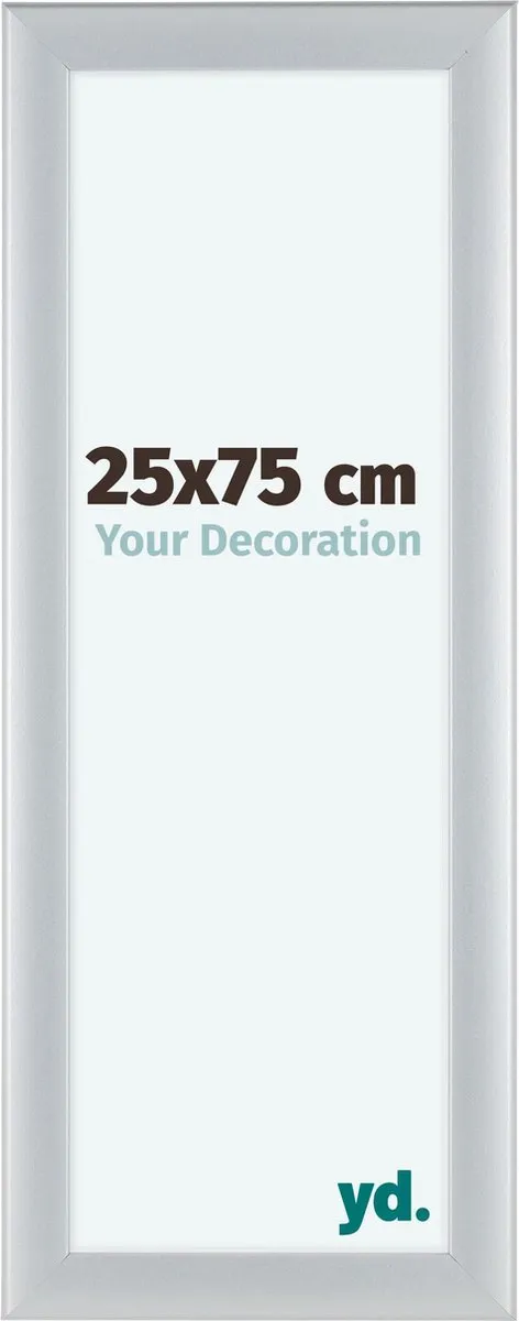 yd. Your Decoration - Fotolijst 25x75 cm - MDF - Zilver Mat - Como