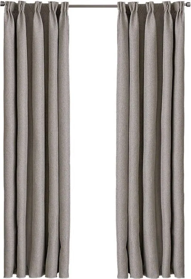 Larson Premium - Premium gordijn - Luxury home edition - Met haken - 1.5m x 2.7m - Lichtgrijs