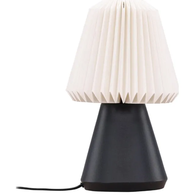 Nest of Nora Tafellamp design - Bureaulamp met plissé kap - Zwart