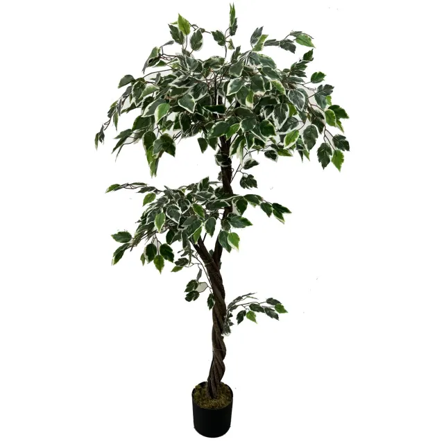 homebound by ky Kunstplant ficus 150cm | 150cm | plant voor binnen Groen