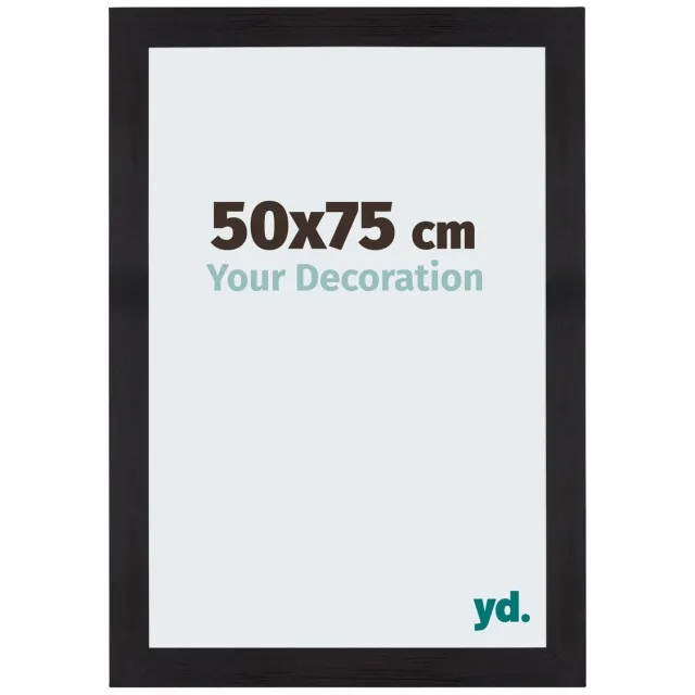 yd. Your Decoration - Fotolijst 50x75 cm - MDF - Zwart Houtnerf - Mura