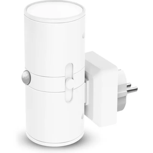 Ynkkvre Stekkerlamp - Bewegingssensor Lamp Binnen - Nachtlampje Stopcontact - Stekkerspot - Warm Licht - ABS-Kunststof - 45*90*105mm - Wit