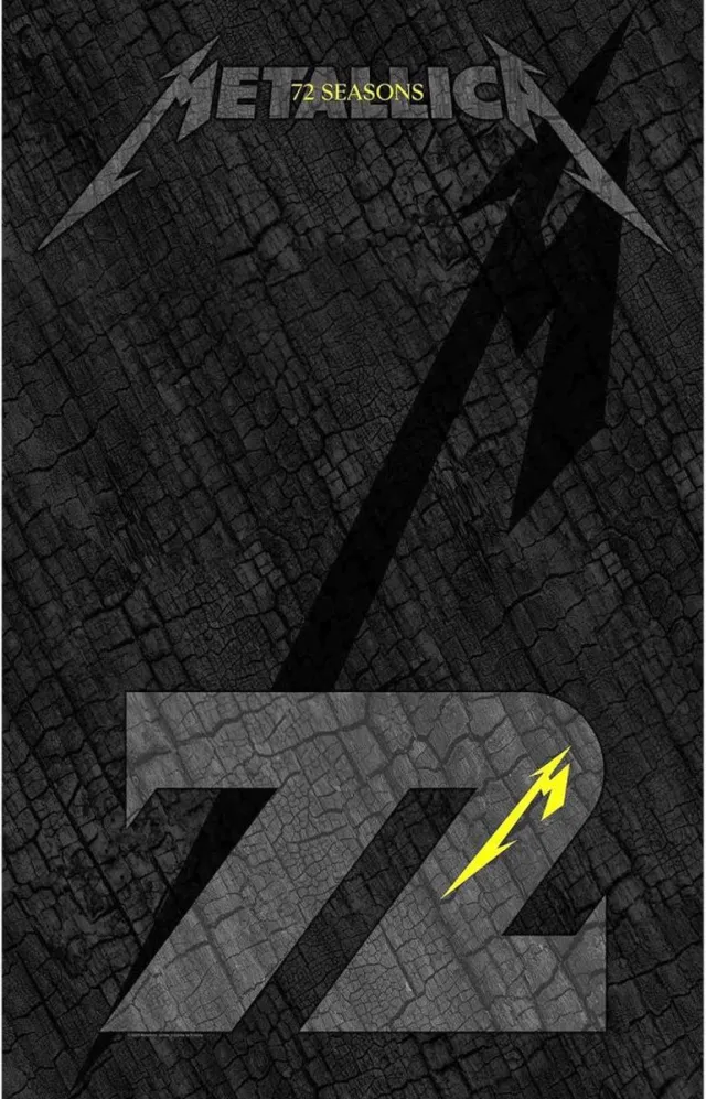 Metallica Charred M72 Textiel Poster - Zwart