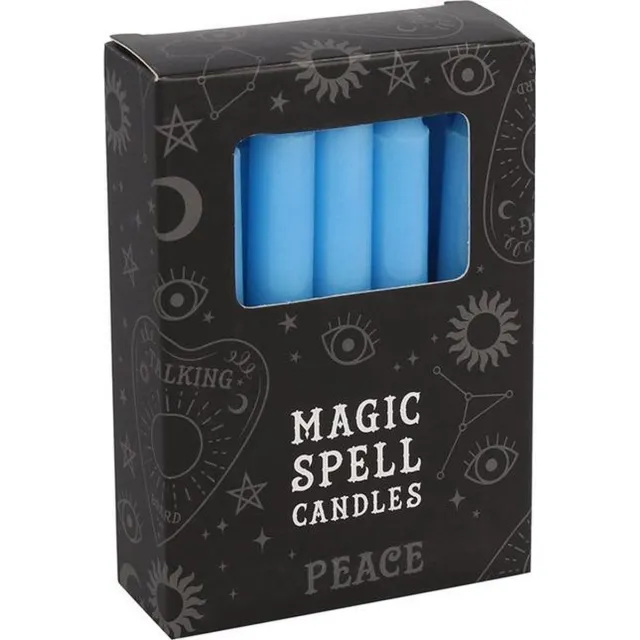 Something Different Peace Spell Kaars - Set van 12 - Blauw
