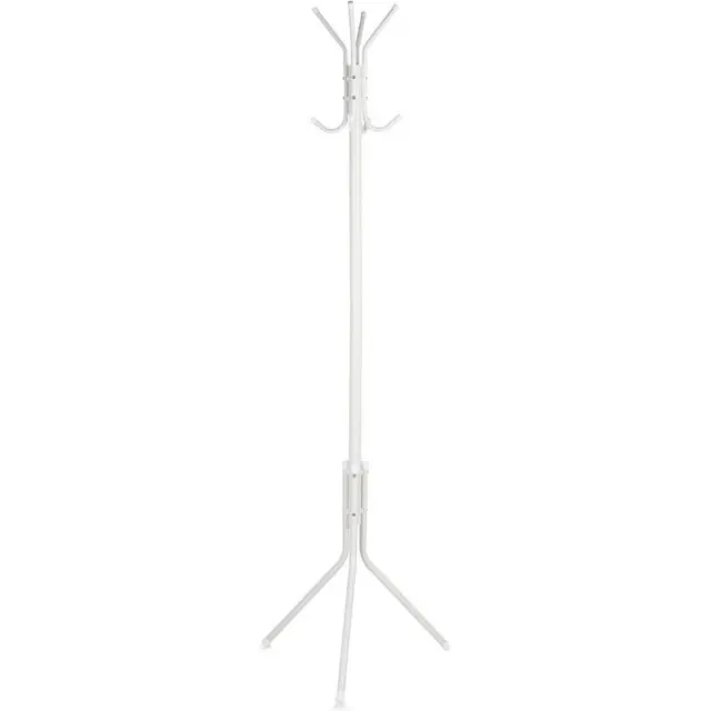 Kipit staande kapstok - wit - 175 x 48 cm - metaal - Kapstokken voor kantoor of huis