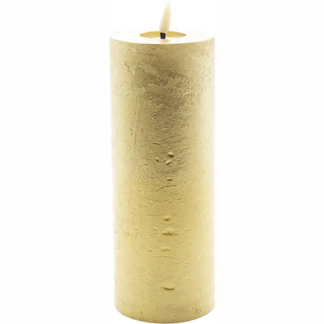 Mansion Atmosphere led kaars metallic goud 20x7,5cm