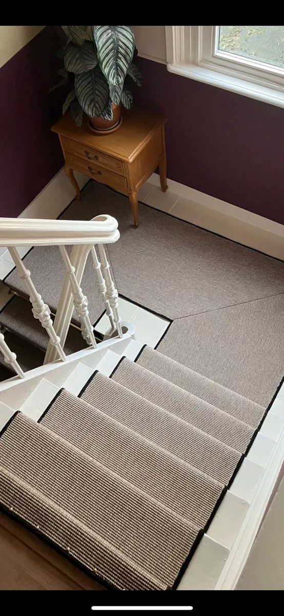Matsu Traploper, Keukenloper - Sisallook geweven - anti-slip rug- 67cm breed, per meter af te nemen- aan één stuk geleverd . In te korten met schaar. natuur