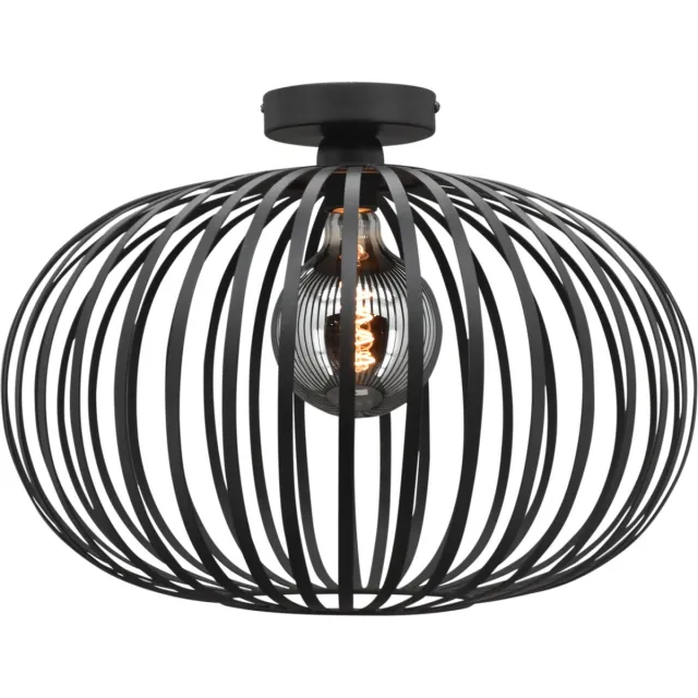 Toplicht Plafonniere Lido - Ø 50 cm - zwart