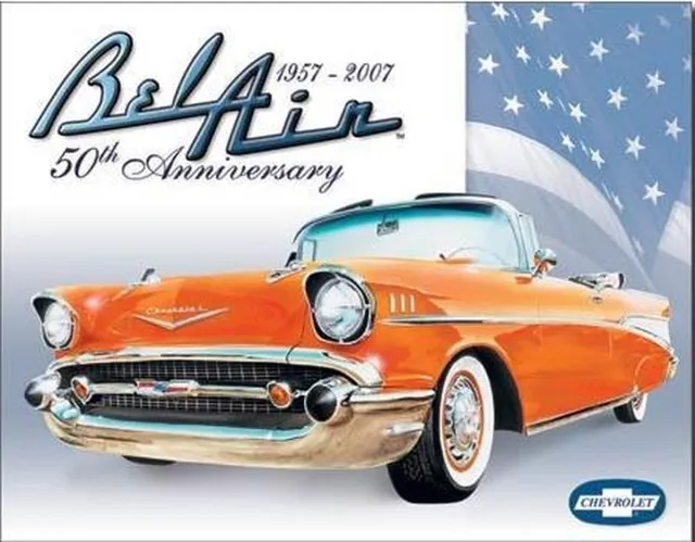 Desperate Enterprises Wandbord - Chevrolet bel air 1957-2007 multicolor