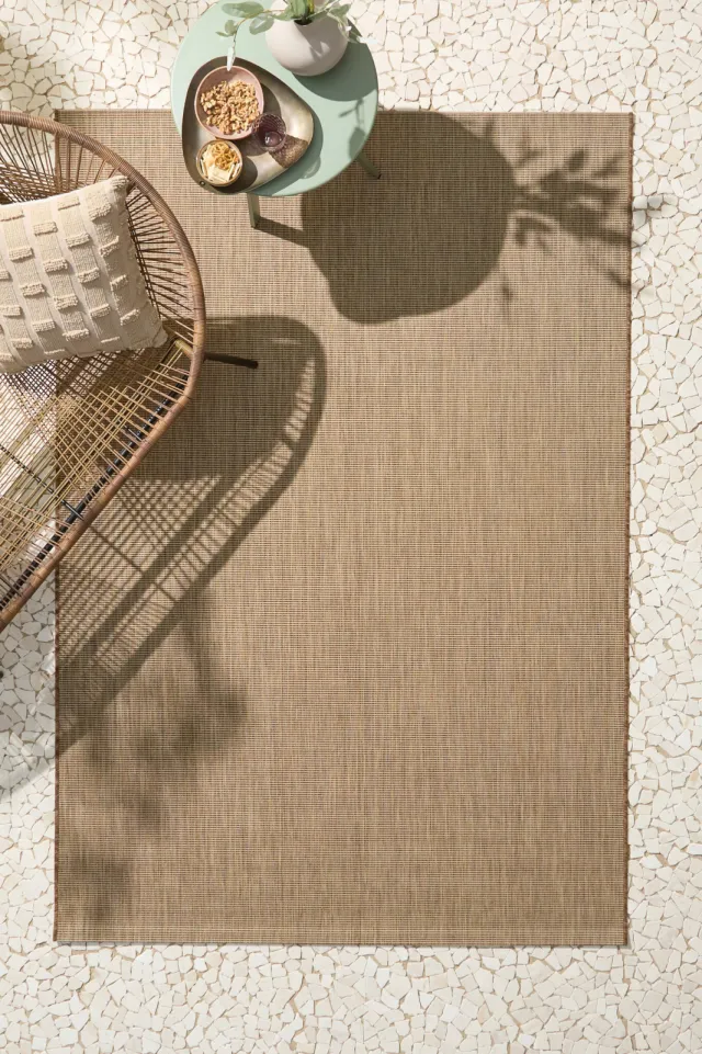 NOUS Living binnen- en buitenvloerkleed Tomaso (230x160 cm) bruin, foto 2