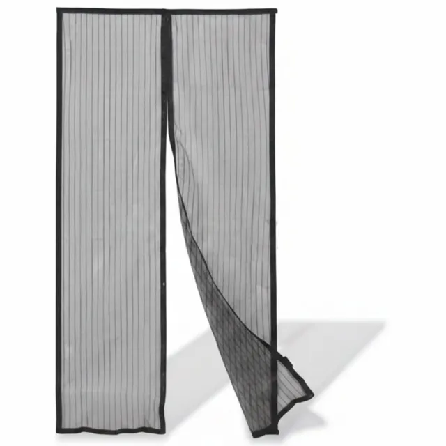 Dripio Vliegengordijn - 210 x 100cm - Magnetisch - Transparant Black