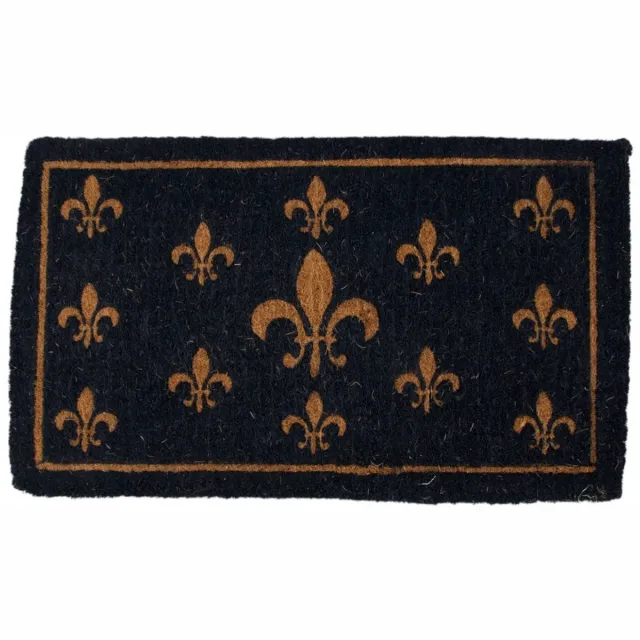 Mars & More kokosmat handgeweven franse lelie donkerblauw 75cm Multi