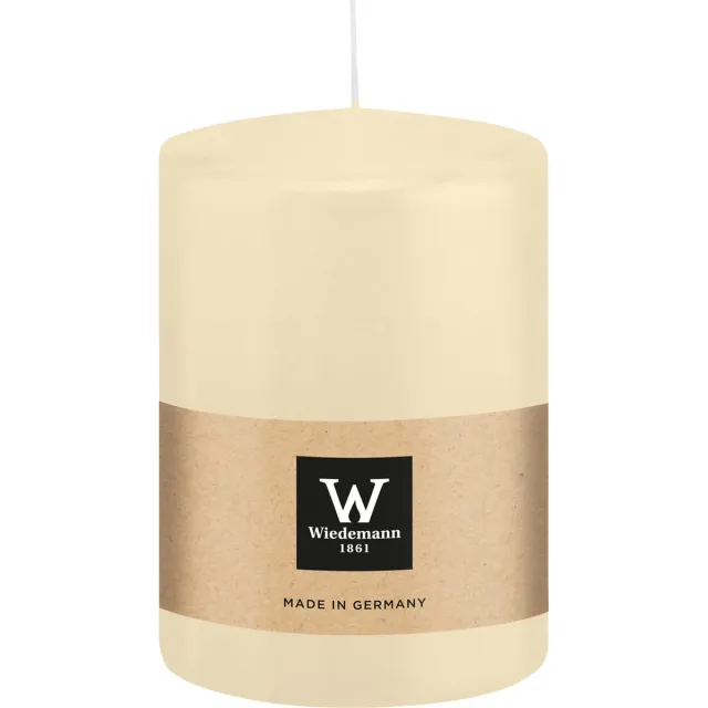 Wiedemann Cilinderkaars/stompkaars groot - creme wit - 15 x 10 cm - 113 branduren - zuilkaarsen