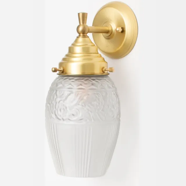 Coloured by Art Wandlamp Flower Yard Geëtst Royal Messing - Art Deco Trade