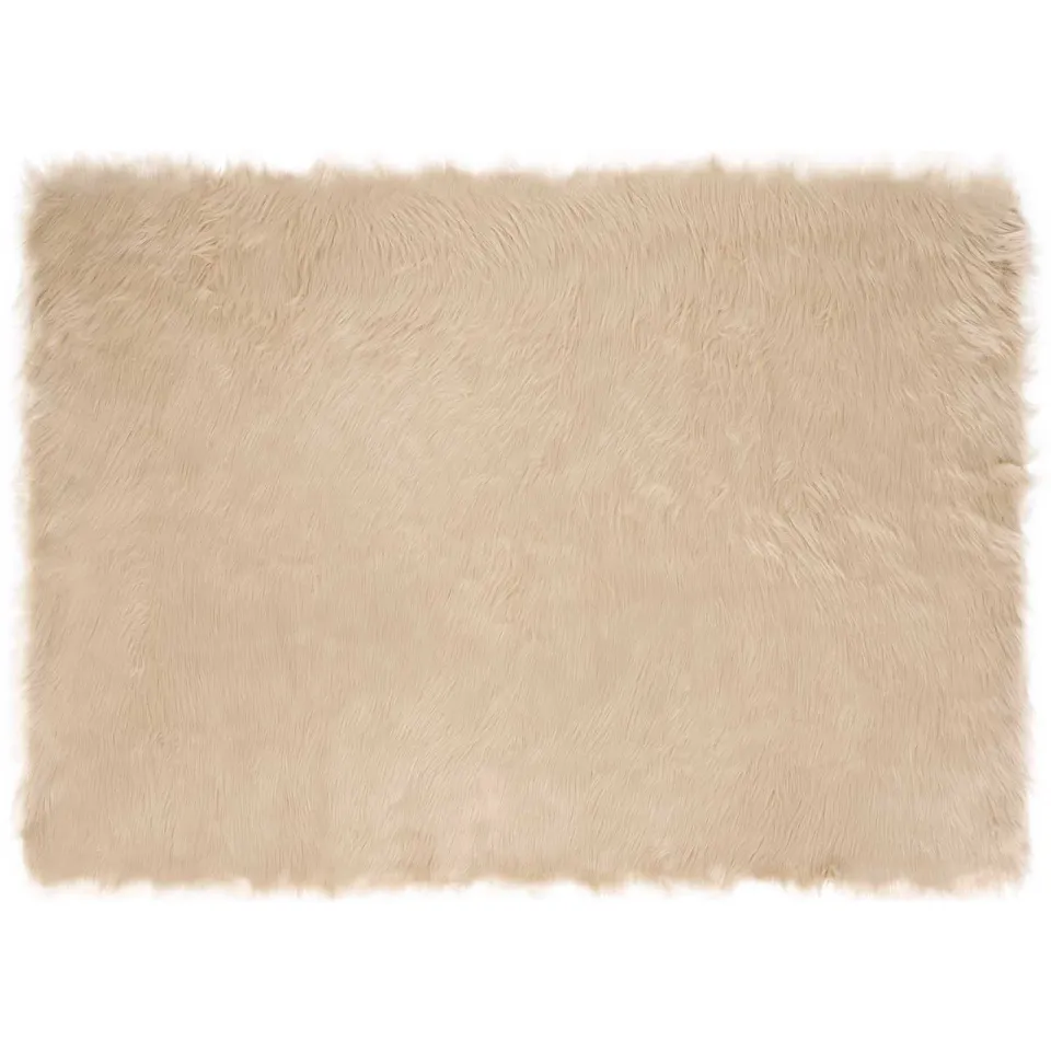 vidaXL Tapijt van imitatie TAFALLA Beige 120 x 170 cm Polyester