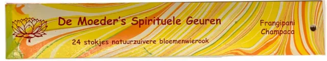 De Moeder's Geuren Wierook - Frangipani Champaca - 24 Wierook Stokjes Bloemenwierook