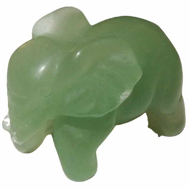 Shanna's Gems and more Miniatuur Olifant Aventurijn Midi groen