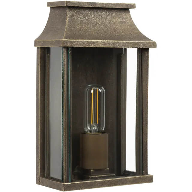 KS Verlichting Goteborg Muurlamp Plat Brons