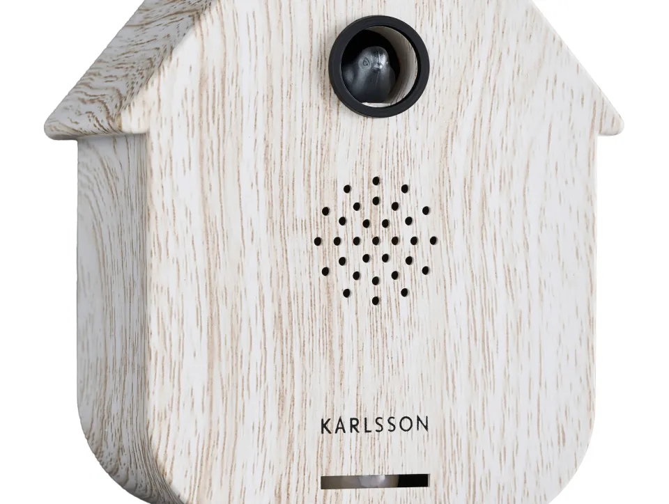 Karlsson Modern Cuckoo tafelklok wit hout, foto 5