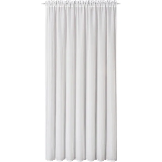 Ibenzoa Semitransparant Wit Gordijn met Trekkoord 300x200cm – Elbersprint