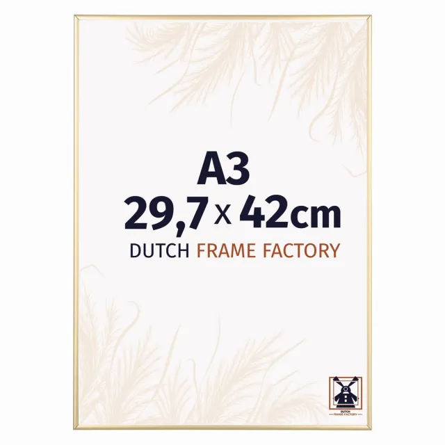 Dutch Frame Factory Fotolijst A3 29,7x42 cm - Aluminium - Goud - Kampen