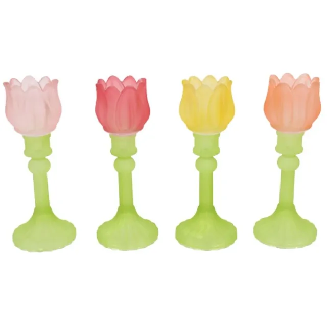 Countryfield Waxinehouder Tulp mat -22cm multi