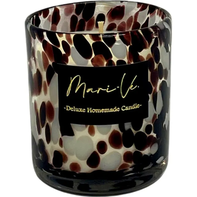 Mari-Ve Deluxe Geurkaars | Red Wine - Small | Madagascan Vanille Geurkaars | 250ml | 26 branduren bordeaux