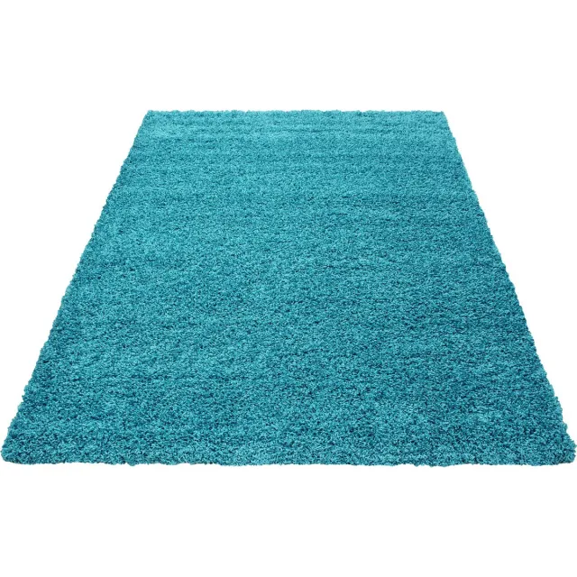 Muratap Basic Shaggy vloerkleed Turquoise Hoogpolig- 120x170 CM