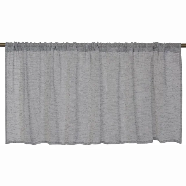Elbersdrucke Bistro Gordijn Liem 48x140 cm grijs semi-transparant