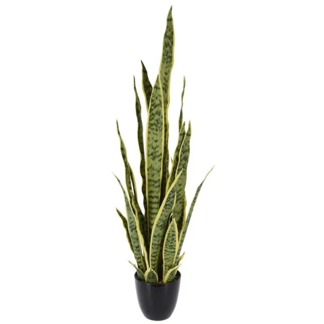 Pro Garden Kunstplant Sansevieria 92 cm Groen/Geel