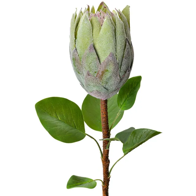 Clayre & Eef Kunstbloem - Zijden 65 cm Groen Kunststof Kunstbloemen