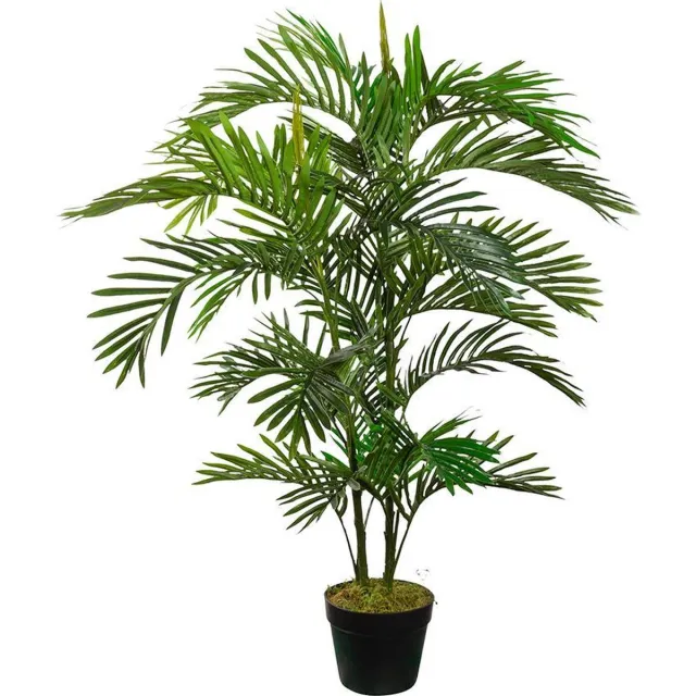 HTT Decorations Kunstplant Areca palm H120 cm - HTT Decorations kunstplanten Groen