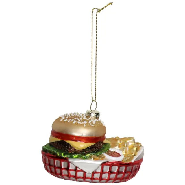 Kersten Ornament 'Hamburger & Fries' Multicolor
