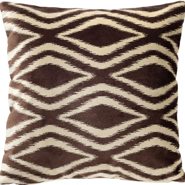 Hoii AMORA | sierkussen 45x45 cm | Chocolate Martini | bruin | Hoii | met duurzame kussenvulling Donkerbruin