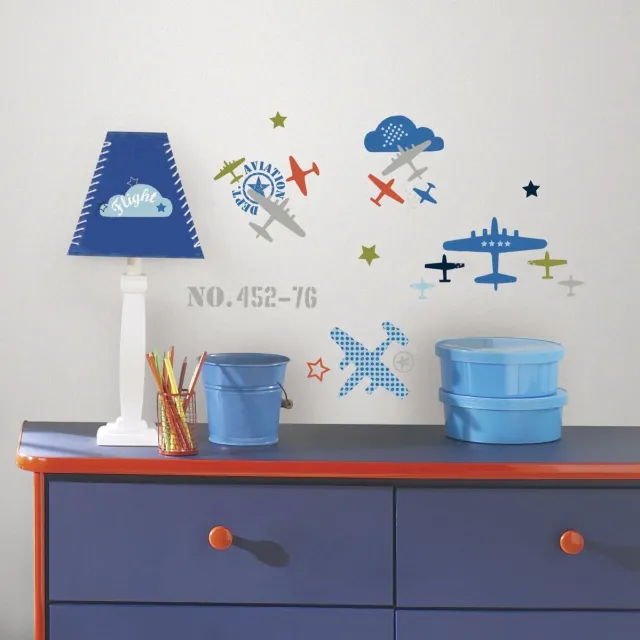 RoomMates Muursticker Zutano Aviation Multicolor