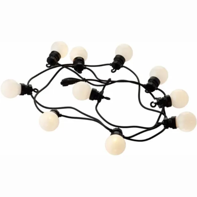 Sirius Lucas Frosted Startset – Lichtsnoer Buiten 10 lampjes – Tuinverlichting Witte Lampjes