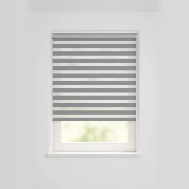HEMA Duo Rolgordijn Lichtdoorlatend Uni Basic Zwart (zwart)