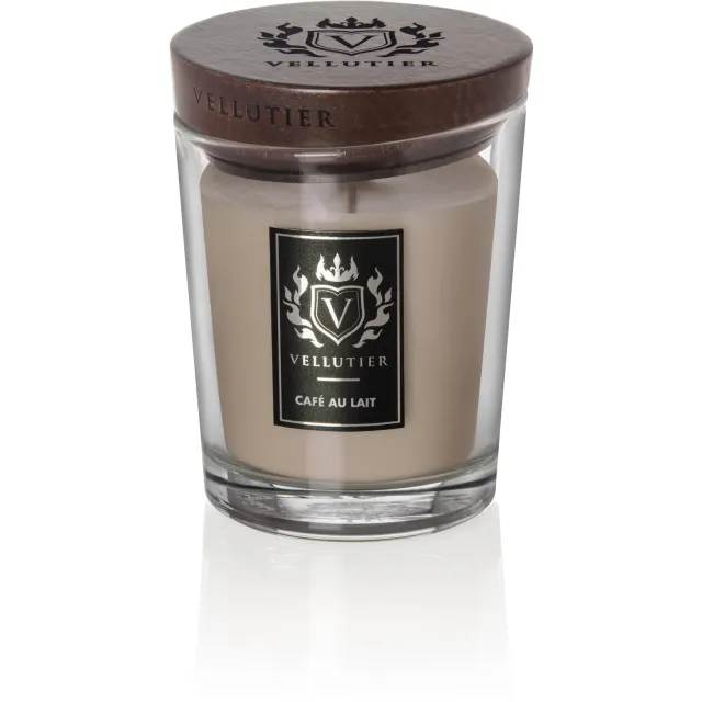 Vellutier Geurkaars Medium Café Au Lait - 12 cm / ø 9 cm beige